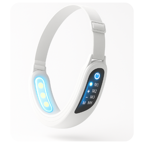 Electric V Face Lifting Beauty Device 6 Modes 8 Levels EMS Micro-Current Firming Facial Massager Double Chin Removal Skin Care